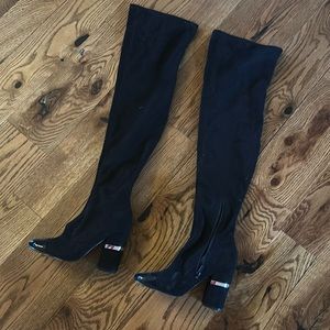 Never been worn! Black suede over the knee Marc Fisher boots